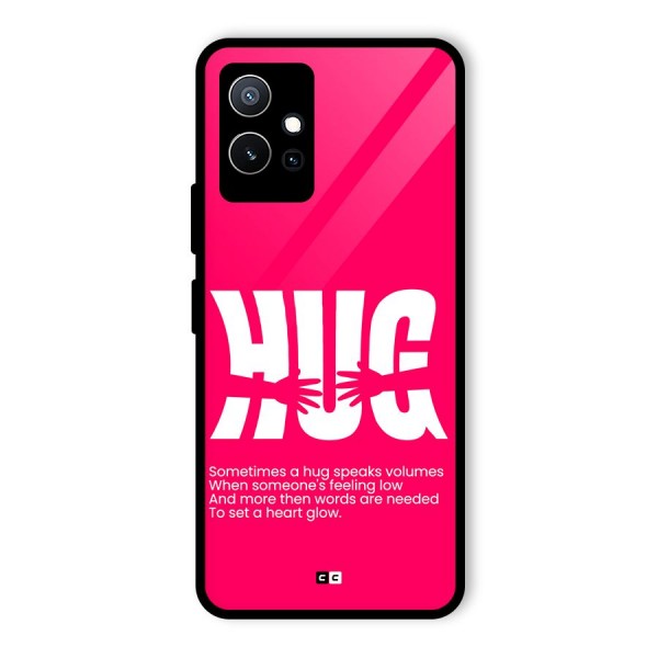 Hug Speaks Glass Back Case for Vivo T1 5G