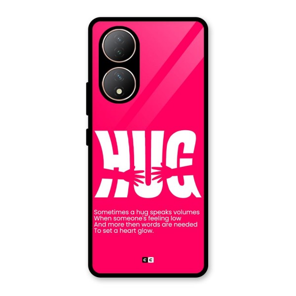 Hug Speaks Glass Back Case for Vivo T2