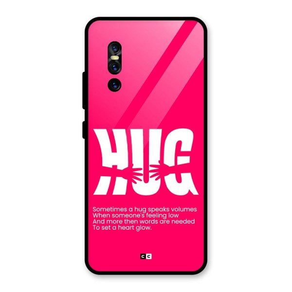 Hug Speaks Glass Back Case for Vivo V15 Pro