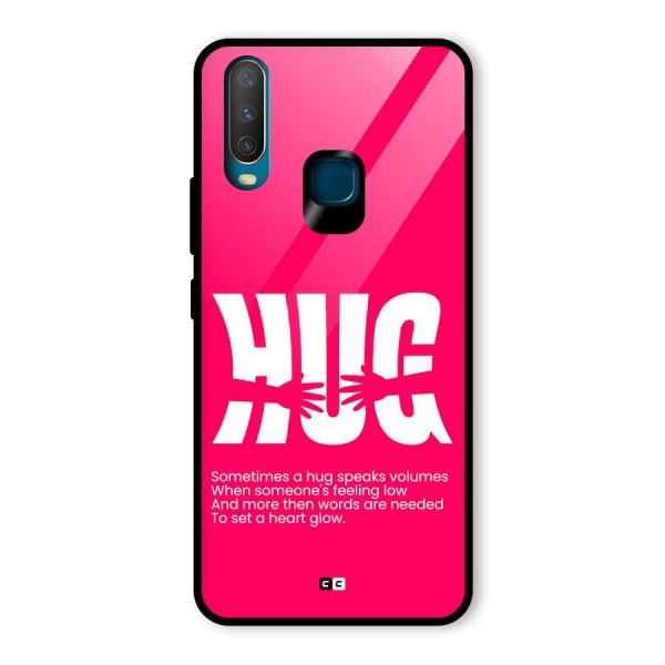 Hug Speaks Glass Back Case for Vivo Y12