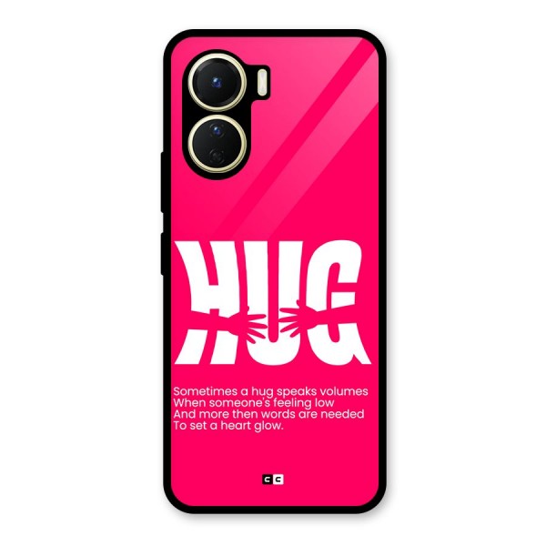 Hug Speaks Glass Back Case for Vivo Y16