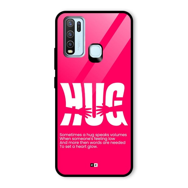 Hug Speaks Glass Back Case for Vivo Y50