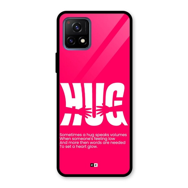 Hug Speaks Glass Back Case for Vivo Y72 5G