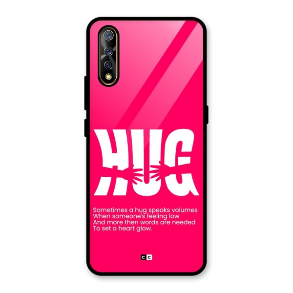 Hug Speaks Glass Back Case for Vivo Z1x