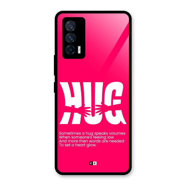 Hug Speaks Glass Back Case for Vivo iQOO 7 5G