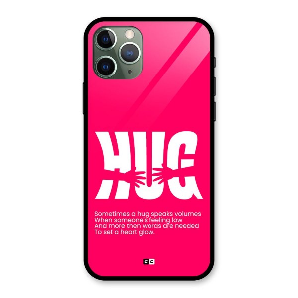 Hug Speaks Glass Back Case for iPhone 11 Pro