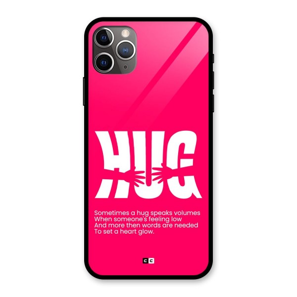 Hug Speaks Glass Back Case for iPhone 11 Pro Max