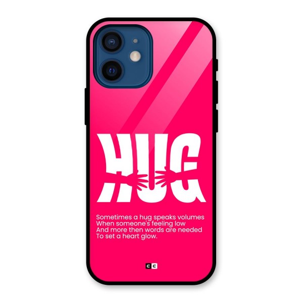 Hug Speaks Glass Back Case for iPhone 12 Mini