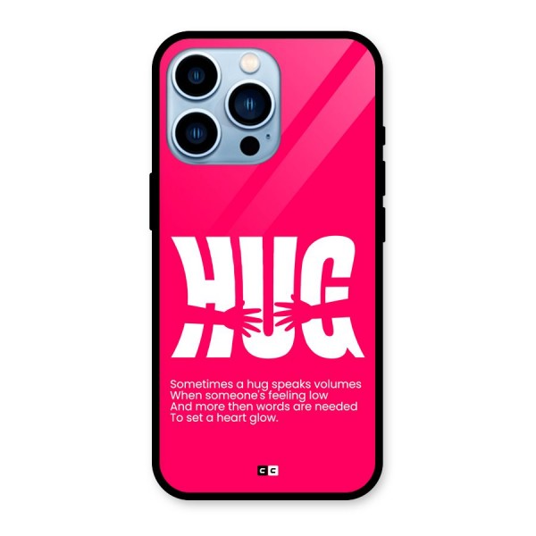 Hug Speaks Glass Back Case for iPhone 13 Pro