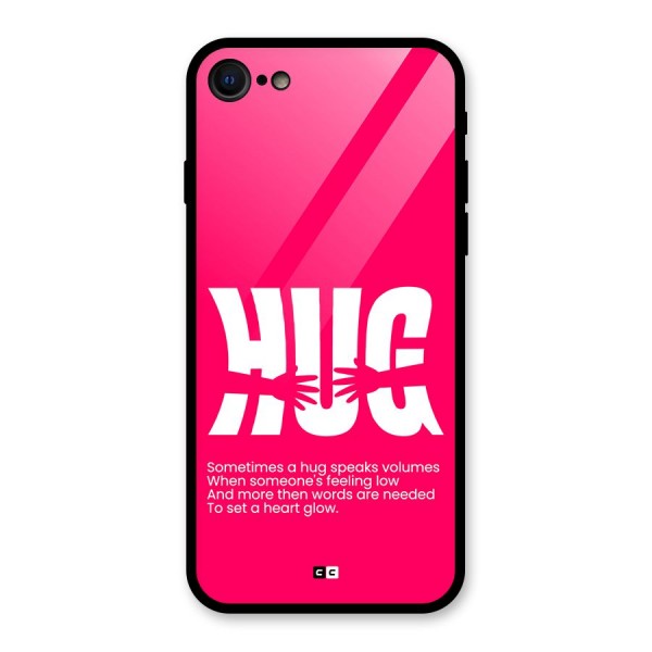 Hug Speaks Glass Back Case for iPhone 8