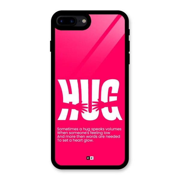 Hug Speaks Glass Back Case for iPhone 8 Plus