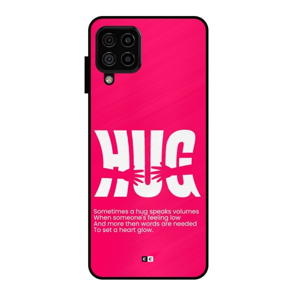 Hug Speaks Metal Back Case for Galaxy A22 4G