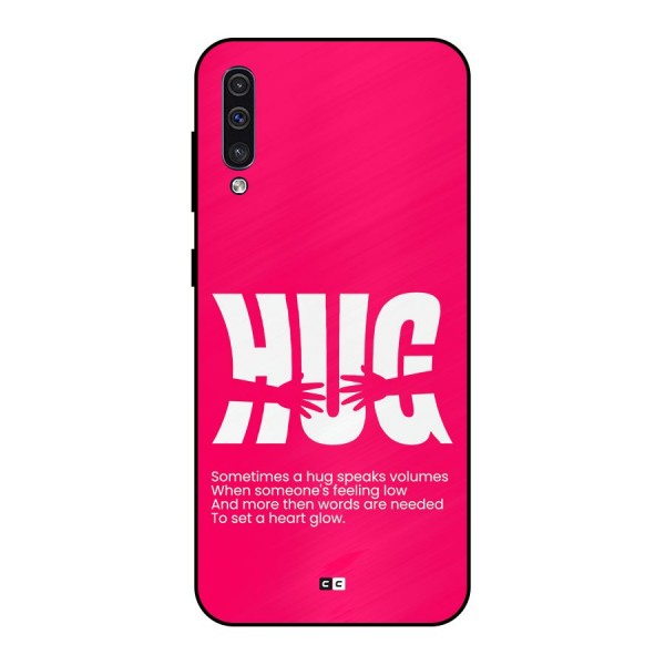 Hug Speaks Metal Back Case for Galaxy A30s