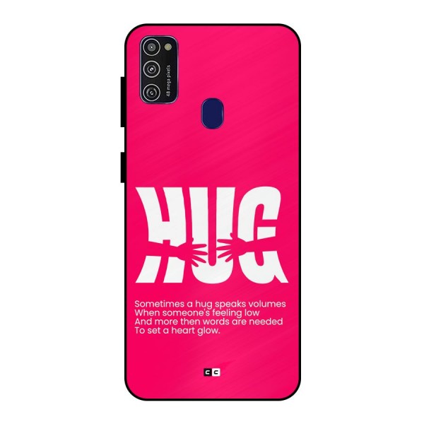 Hug Speaks Metal Back Case for Galaxy M21