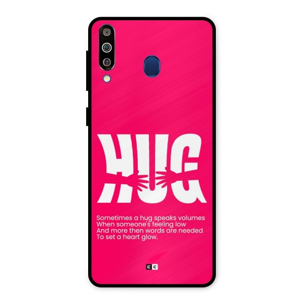 Hug Speaks Metal Back Case for Galaxy M30