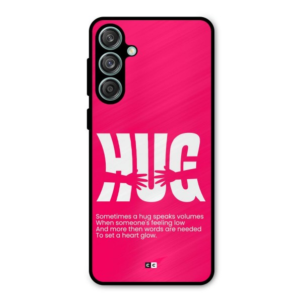 Hug Speaks Metal Back Case for Galaxy M55 5G