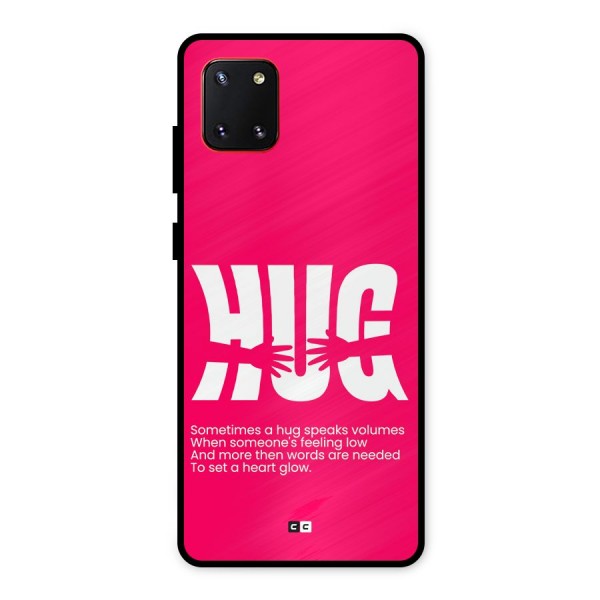 Hug Speaks Metal Back Case for Galaxy Note 10 Lite