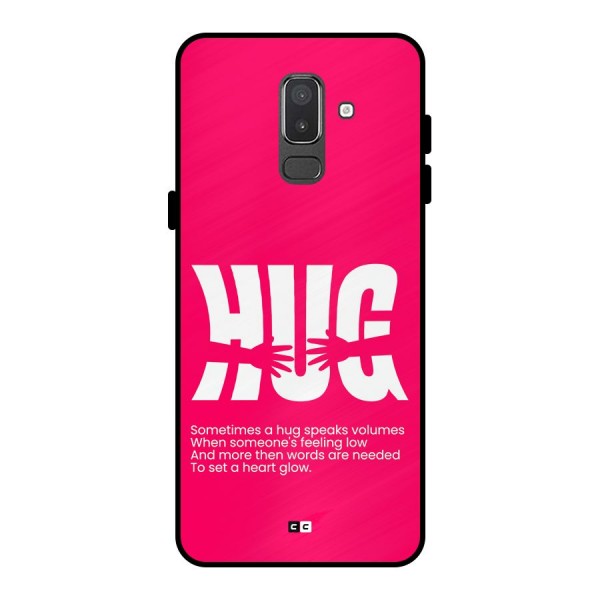 Hug Speaks Metal Back Case for Galaxy On8 (2018)