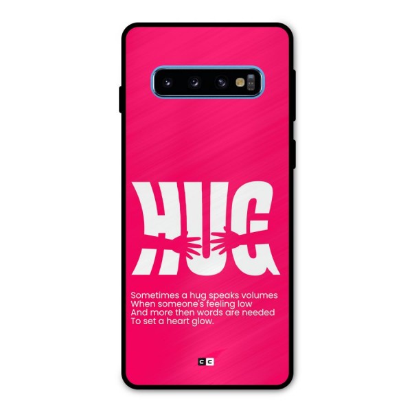 Hug Speaks Metal Back Case for Galaxy S10