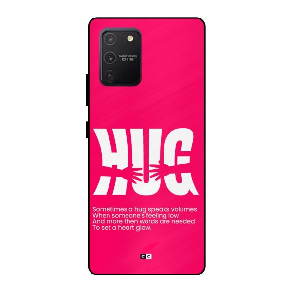 Hug Speaks Metal Back Case for Galaxy S10 Lite