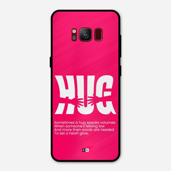 Hug Speaks Metal Back Case for Galaxy S8