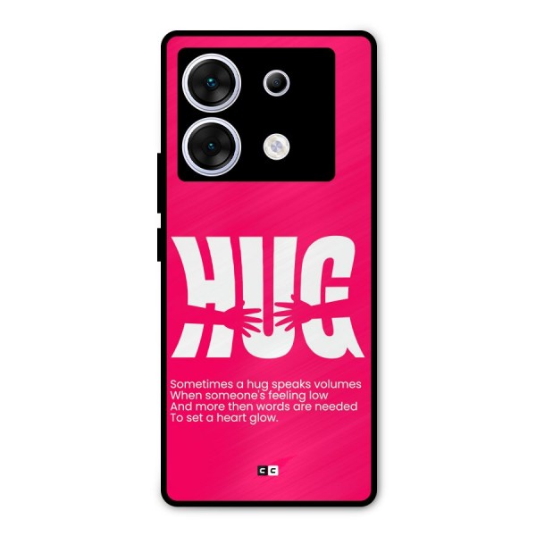 Hug Speaks Metal Back Case for Infinix Zero 30 5G