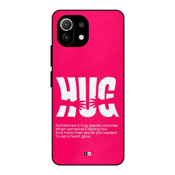 Hug Speaks Metal Back Case for Mi 11 Lite