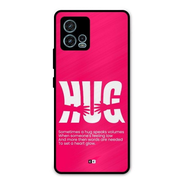 Hug Speaks Metal Back Case for Moto G72