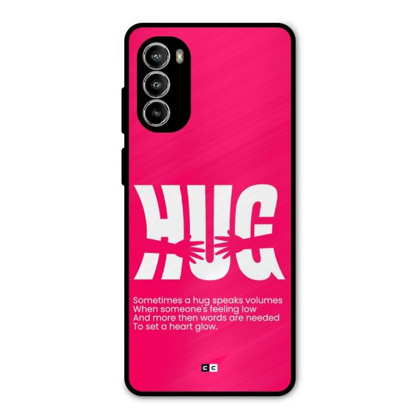 Hug Speaks Metal Back Case for Moto G82