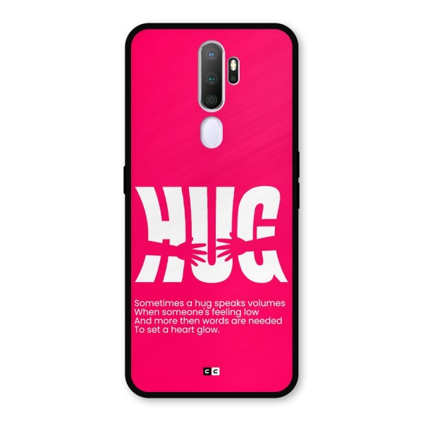 Hug Speaks Metal Back Case for Oppo A5 (2020)