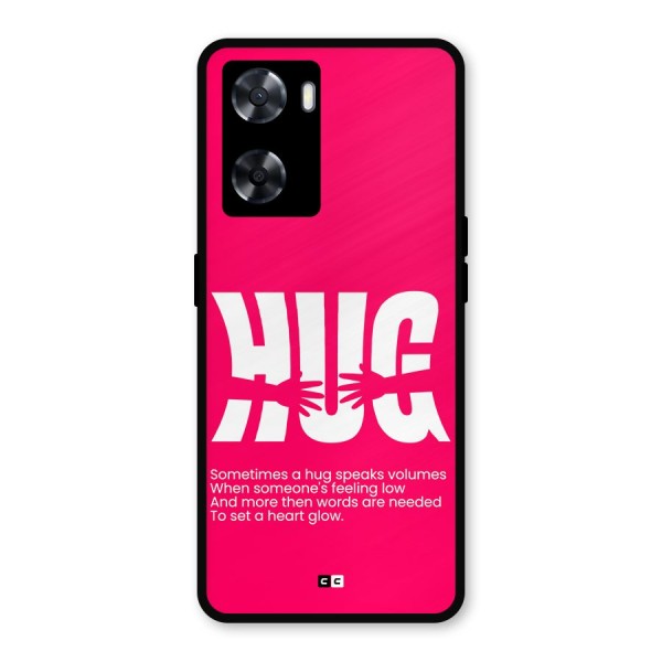 Hug Speaks Metal Back Case for Oppo A77