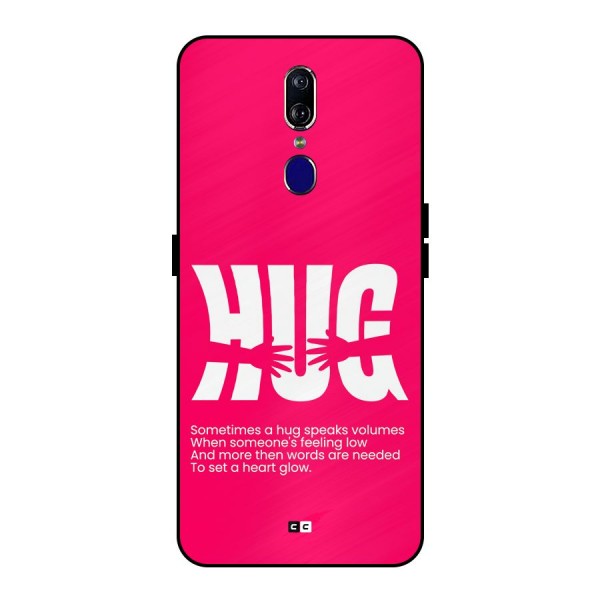 Hug Speaks Metal Back Case for Oppo F11