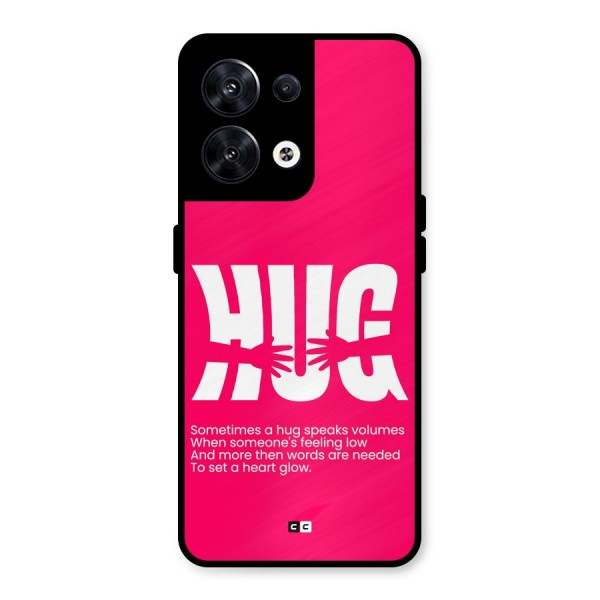 Hug Speaks Metal Back Case for Oppo Reno8 5G