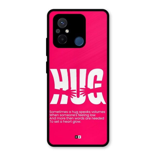 Hug Speaks Metal Back Case for Poco C55