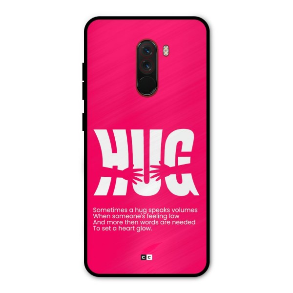 Hug Speaks Metal Back Case for Poco F1