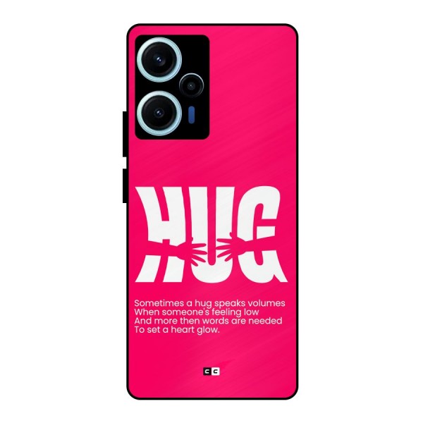 Hug Speaks Metal Back Case for Poco F5