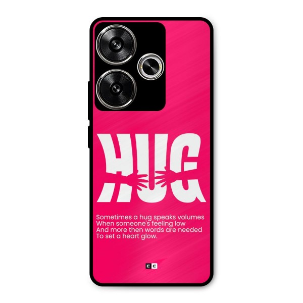 Hug Speaks Metal Back Case for Poco F6