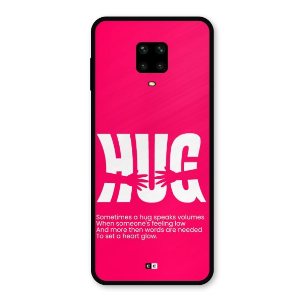 Hug Speaks Metal Back Case for Poco M2