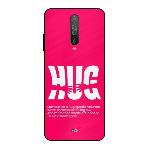 Hug Speaks Metal Back Case for Poco X2