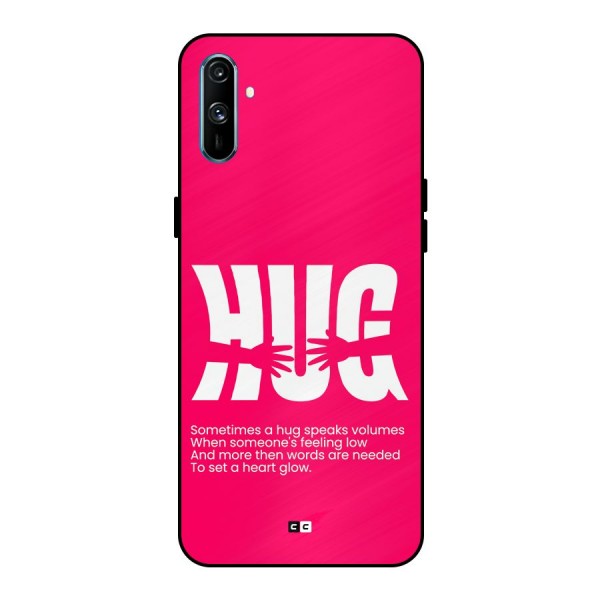 Hug Speaks Metal Back Case for Realme C3