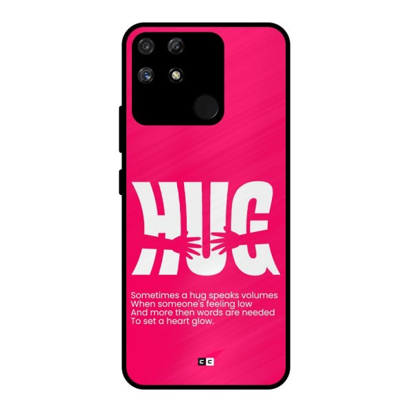 Hug Speaks Metal Back Case for Realme Narzo 50A