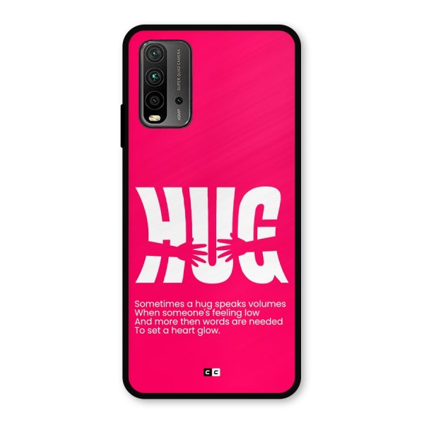 Hug Speaks Metal Back Case for Redmi 9 Power