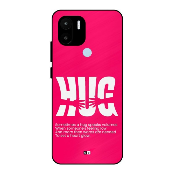 Hug Speaks Metal Back Case for Redmi A1 Plus