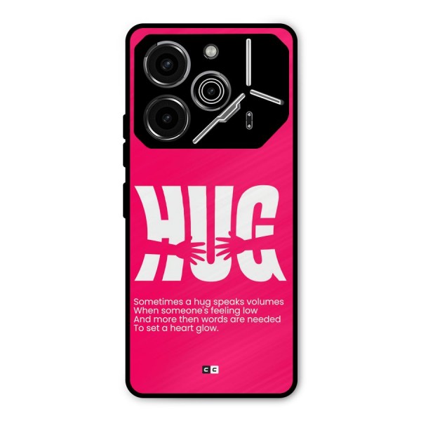 Hug Speaks Metal Back Case for Tecno Pova 6 Pro