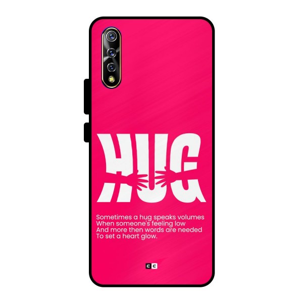 Hug Speaks Metal Back Case for Vivo S1