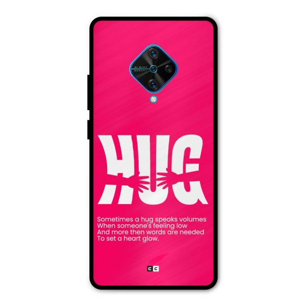 Hug Speaks Metal Back Case for Vivo S1 Pro