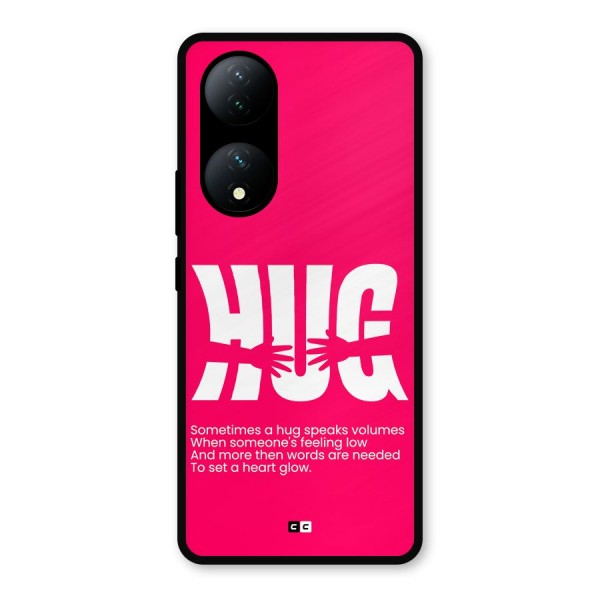 Hug Speaks Metal Back Case for Vivo T2