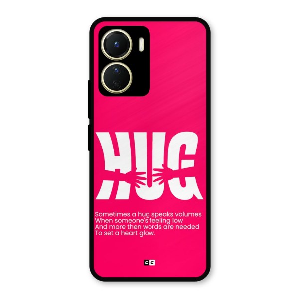 Hug Speaks Metal Back Case for Vivo T2x