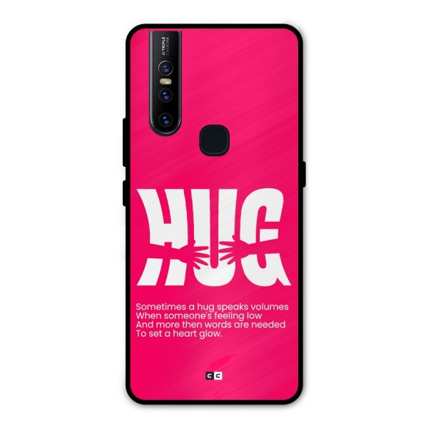 Hug Speaks Metal Back Case for Vivo V15