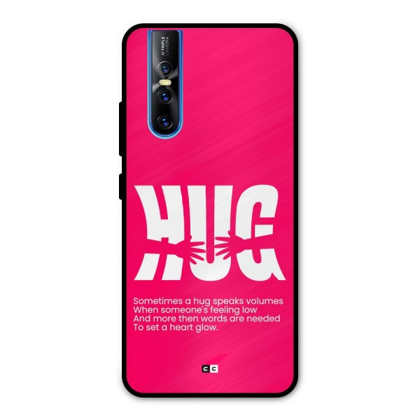 Hug Speaks Metal Back Case for Vivo V15 Pro